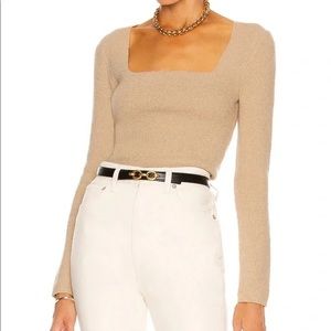 Nanushka Ambru Square-Neck Knit Top